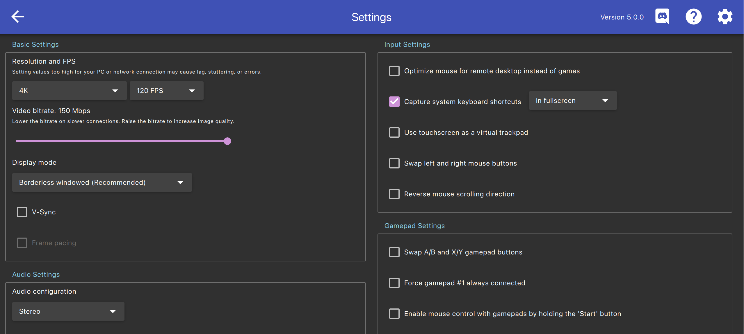 Parsec vs Moonlight: Moonlight offers more options to increase the stream quality